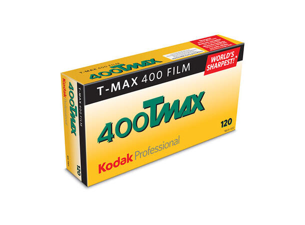 Kodak T-Max 400 120 5-pakning 120-film, sort/hvitt, 400 ASA, 5 ruller